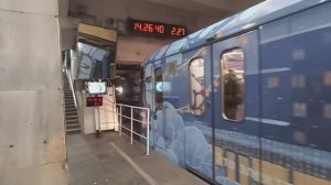 Новогодние составы 81-760/761 на Калужско-Рижской линии (09-10.01.2025 года)