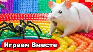 Лабиринт с МОНСТРАМИ для Умного Хомяка 🐹 Проходим вместе ! Видео для детей
