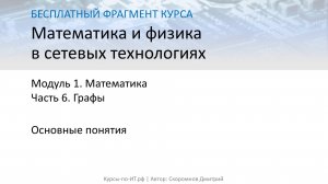 ✅ Теория графов. Основные понятия