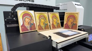 УФ Печать на фрезерованной древесине с глубиной 3, 5 и 7 мм