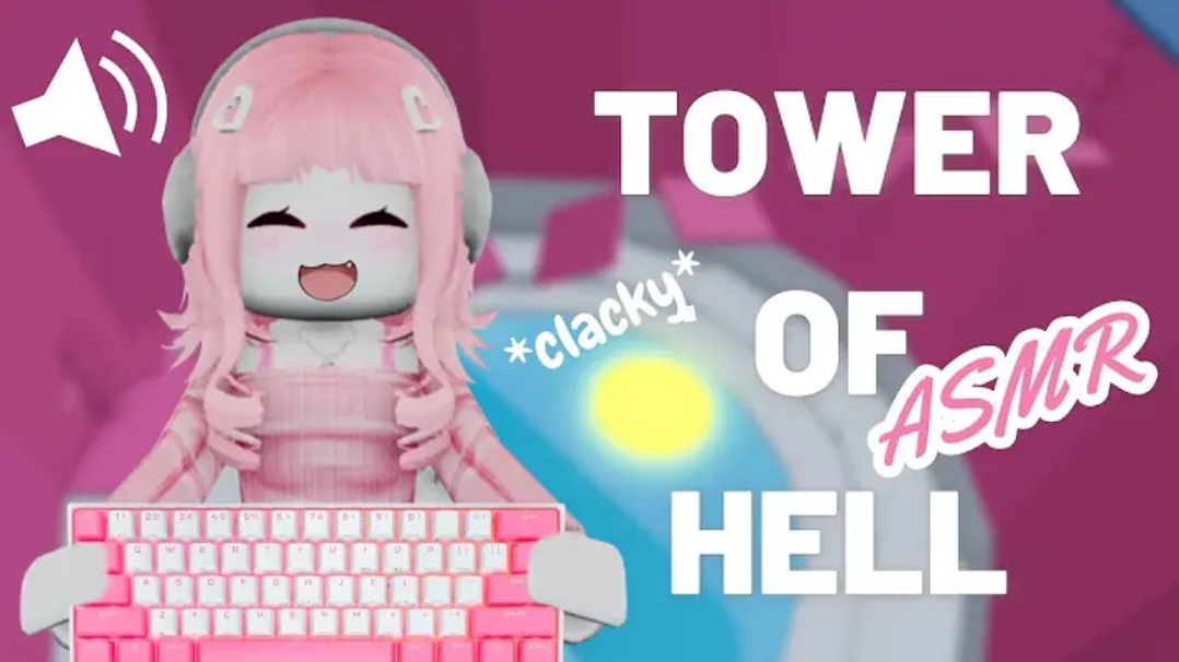 Roblox ASMR ~ Tower Of Hell *CLACKY* Keyboard Sounds (HeartyASMR)