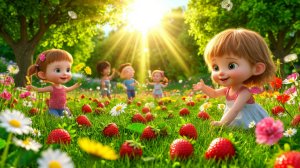 Детский мультик  цветы луговые ,мультик для детей,песенка для малышей,развивающие мультики для детей