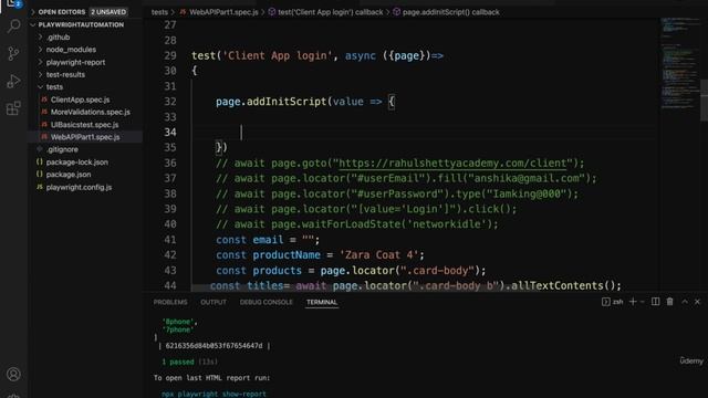 Parsing API response & passing token to browser local storage with Playwright смотреть онлайн