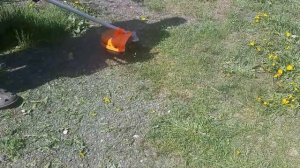 Триммер бензиновый РЫСЬ БТР 52. Проверка в работе