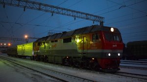 Тепловоз ТЭП70БС-211. Звук холостого хода 5Д49.