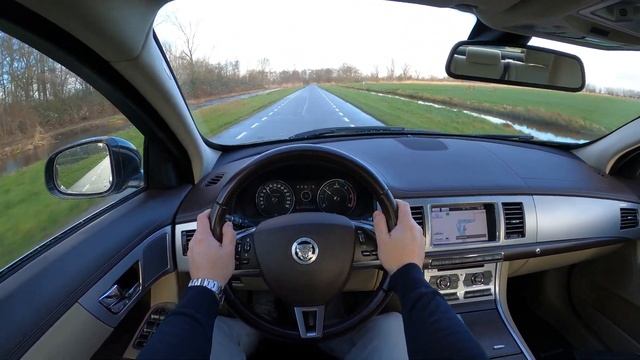 Jaguar XF 2013 [2.0 л. 240 л.с.] POV test drive смотреть онлайн