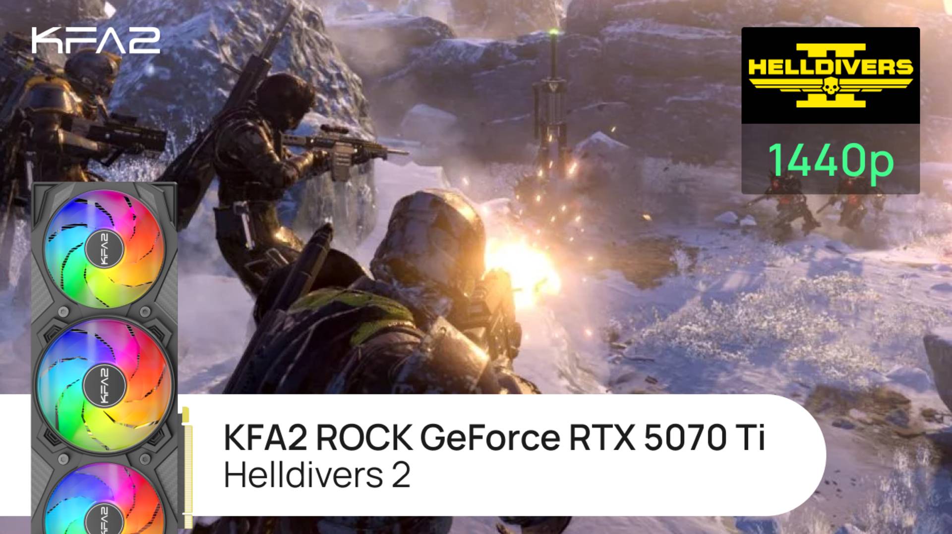 Тест видеокарты KFA2 ROCK GeForce RTX 5070 Ti Black | Helldivers 2 | 1440p (2K) разрешение смотреть онлайн