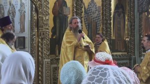 Поздравление прот. Артемия Владимирова с днём тезоименитства в храме Живоначальной Троицы. 060725.