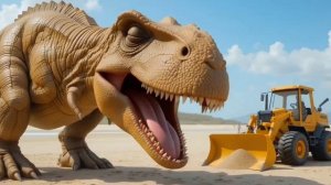 Песенка про ДИНОЗАВРА для малышей | Песенка про машинки | Мультики про машинки