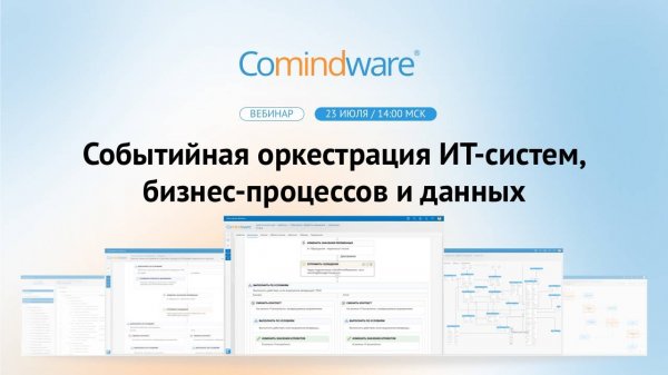 Событийная оркестрация ИТ-систем, бизнес-процессов и данных