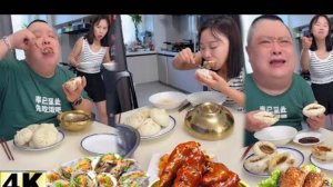 Веселая семейка  🍜🍝🍜🥓🥢🍗 asmr