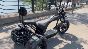 ✅НОВИНКА🔥Стильный-Модный Чоппер 3 колеса 🔥 Электроскутер ikingi trike 3300w 60/33Ah