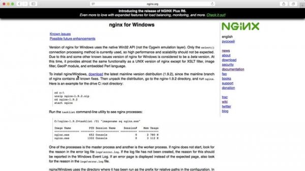 7. Nginx под Windows