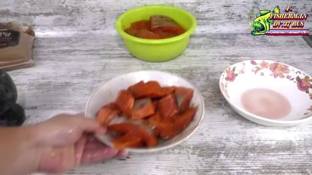 шашлык из красной рыбы, простой но очень вкусный маринад для рыбного блюда на углях