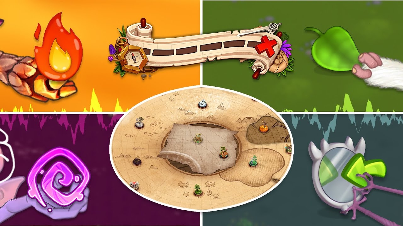 ВСЕ ПЕСНИ КАРТЫ В My Singing Monsters (My Singing Monsters, Мои Поющие Монстры) смотреть онлайн