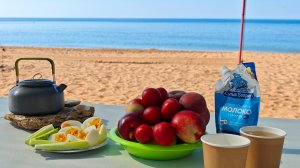 Готовим плов, смотрим кино на пляже. Крым, Яковенково 2025