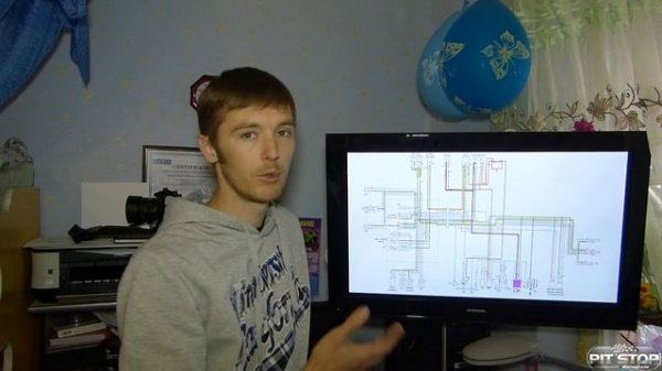 Как устроена проводка Honda Dio 34-35