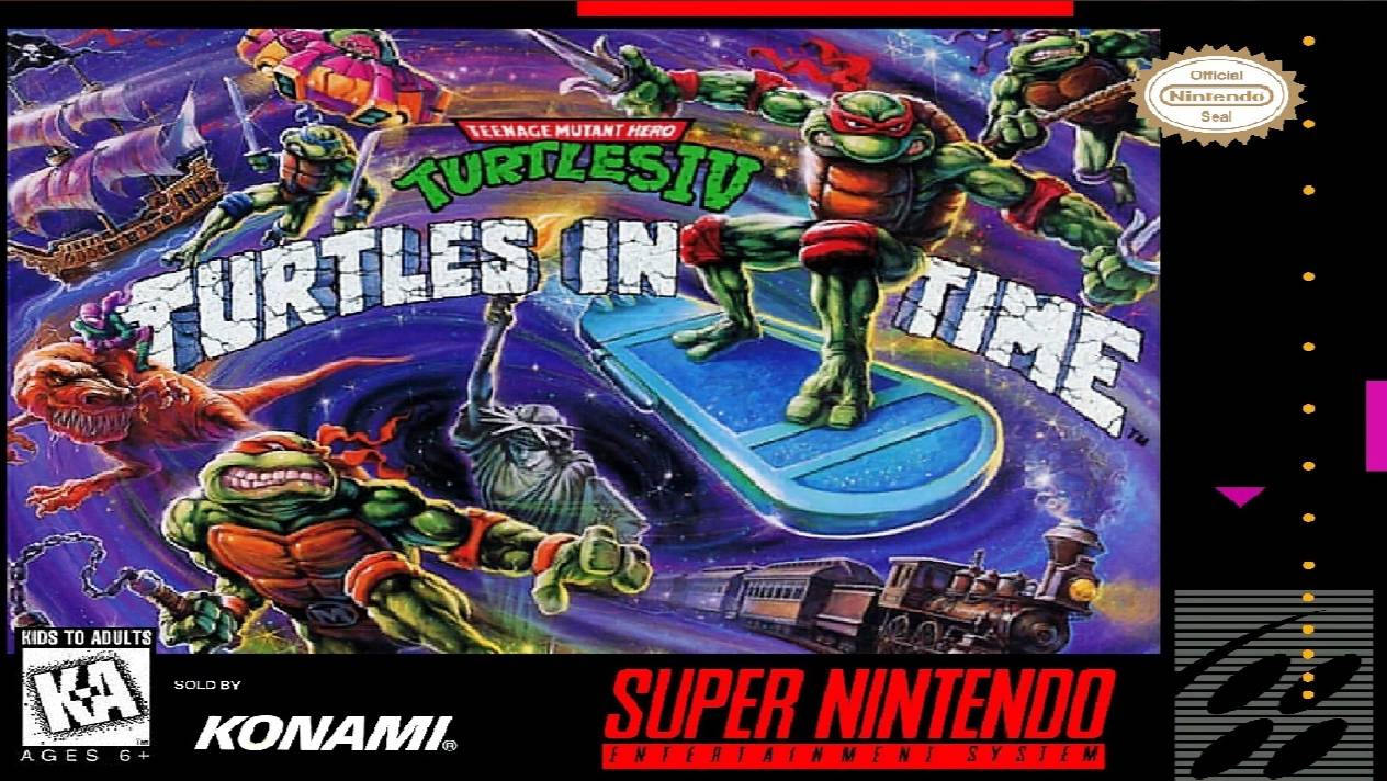 Teenage Mutant Ninja Turtles IV - Turtles in Time (SNES) Полное прохождение смотреть онлайн