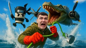 БОМБАРДИРО КРОКОДИЛО vs КАПУЧИНО АССАСИНО во время МАГНИТНОЙ РЫБАЛКИ!