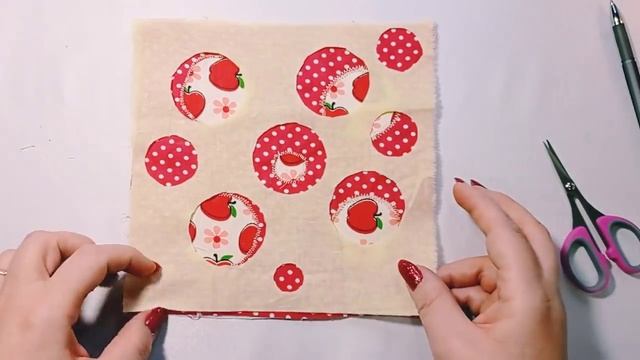 Шью пэчворк из лоскутов простое и оригинальное арт полотно. Заготовка в технике печворк. смотреть онлайн