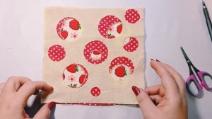 Шью пэчворк из лоскутов простое и оригинальное арт полотно. Заготовка в технике печворк.