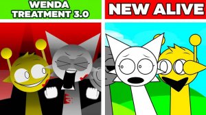 INCREDIBOX SPRUNKI 💖⚡ | WENDA 3.0 ALIVE! 💓 ЖИВОЙ УЖАС! #сезонконтентаRUTUBE