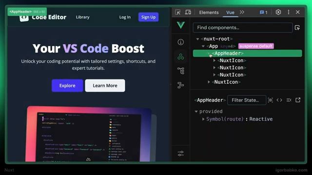 Nuxt Vue Платформа видео уроков 7 - Компоненты главной страницы