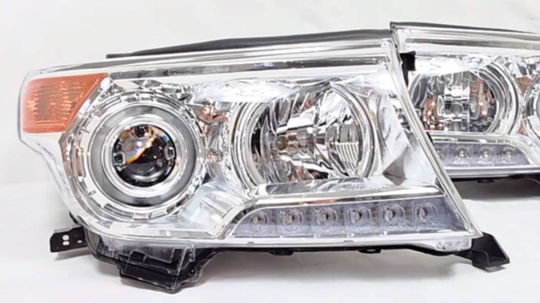 Toyota Land Cruiser 200 светодиодный тюнинг комплект фар смотреть онлайн