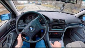 1997 BMW 5 E39 (2.0 520i 150 hp) | POV Test Drive #2385 Joe Black