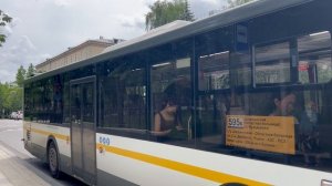 Автобус ЛиАЗ-5292.65-03 следует по маршруту 595к ”Областная Больница - м. Котельники”