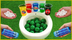 Мультики для детей. Эксперимент с Скибиди туалетом. Колла, ментос и арбузные мячи. Мультфильмы