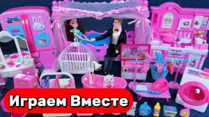 АСМР куклы Барби для девочек ! Кукольный дом и семья Барби ! Видео для детей