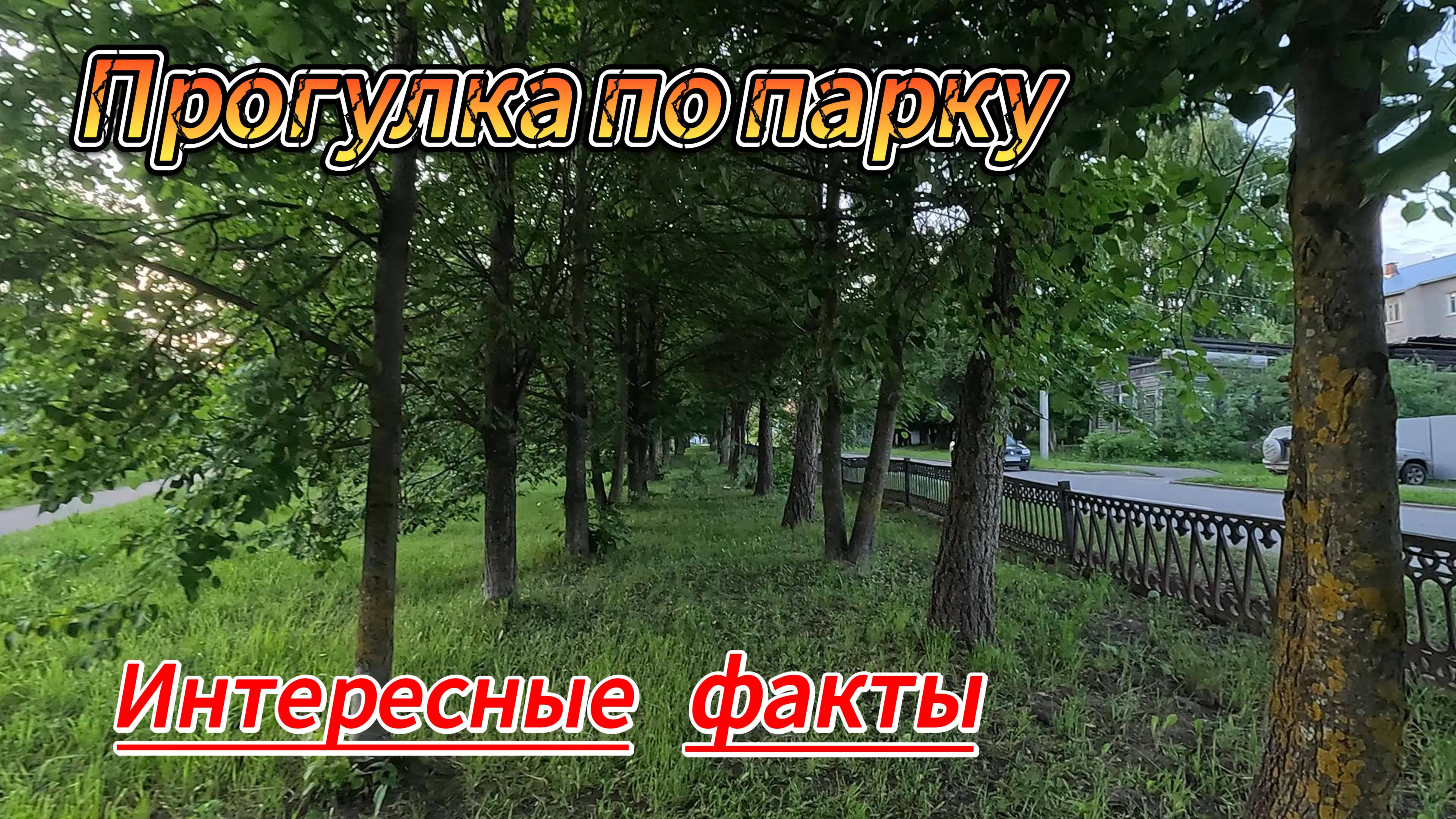 г. Тотьма прогулка по парку, интересные факты. смотреть онлайн