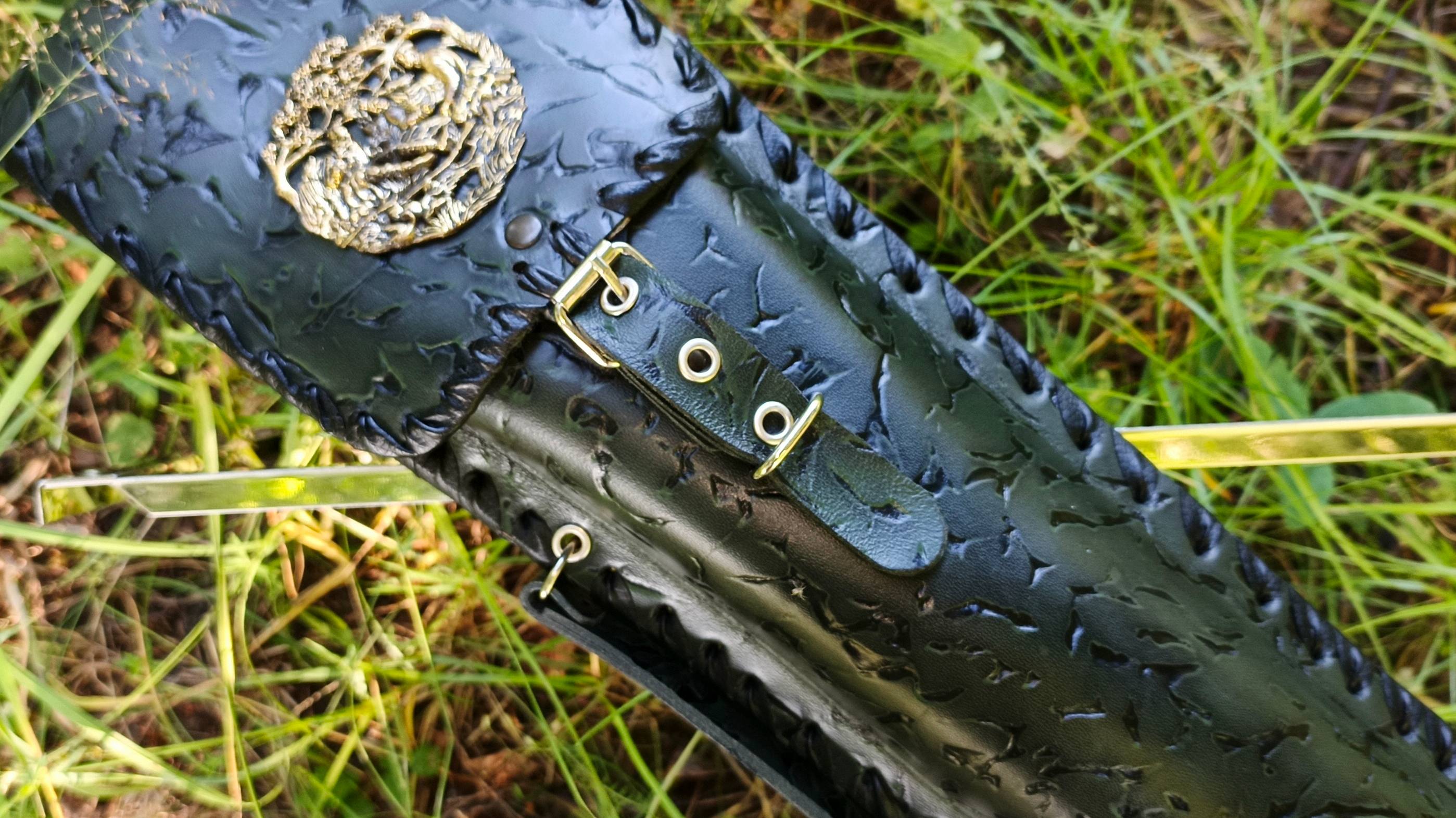 Кожаный чехол «Турист» для шампуров премиум класса