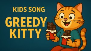 Greedy Kitty. Детская песенка на английском языке.