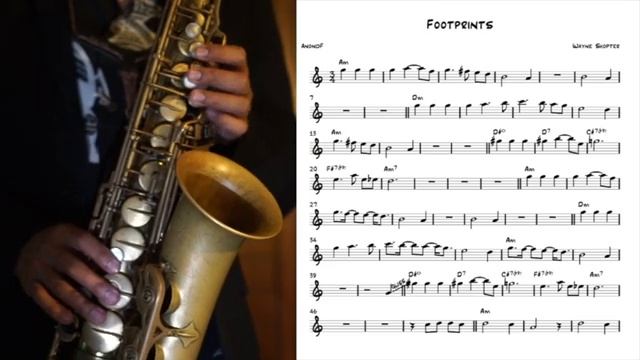 Wayne Shorter - Footprints Ноты для альт-саксофона