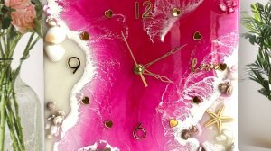 Инструкция по набору с эпоксидной смолой Часы Лавандовый рассвет