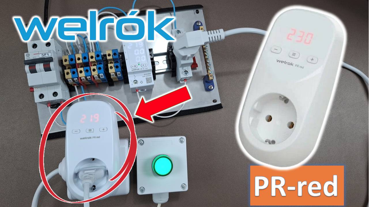 Обзор. настройка и работа Welrok PR-red - реле напряжения в розетку смотреть онлайн