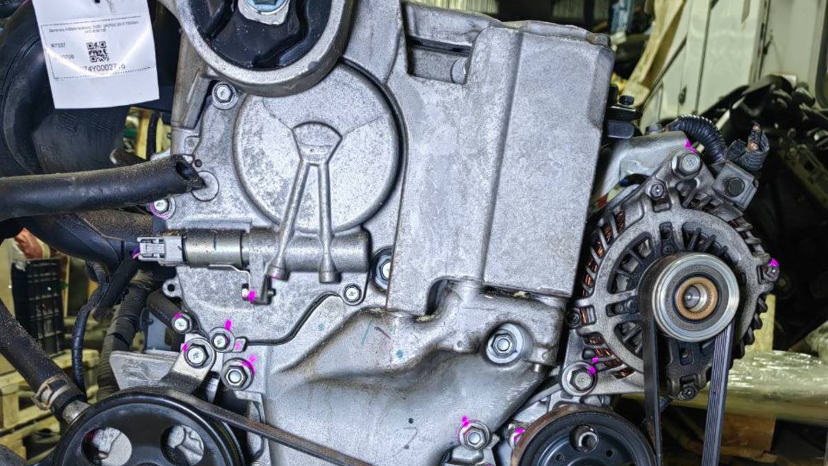 Осмотр двигателя Nissan QR25DE 070725