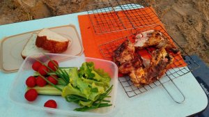 Рыбалка на Донки! Ловлю Леща! Цыплёнок Табака на Углях!