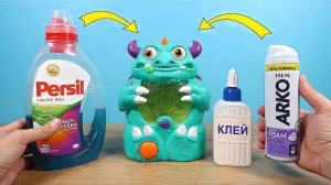 Что если залить Клей, Пену и Персил в живот слайм Монстра