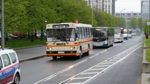 Ретро-парад в Санкт-Петербурге, 24 мая 2025, основные колонны автобусов