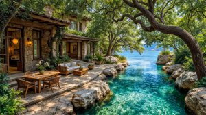 Расслабляющий Джаз на фоне для Сна | Звук Волн и Пение Птиц для Сна и Отдыха