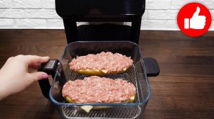 Просто Хлеб + Фарш! Обалденно вкусные ленивые Бургеры! Горячие бутерброды с фаршем в аэрогриле