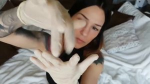 ASMR без слов, виниловые перчатки, Female asmr