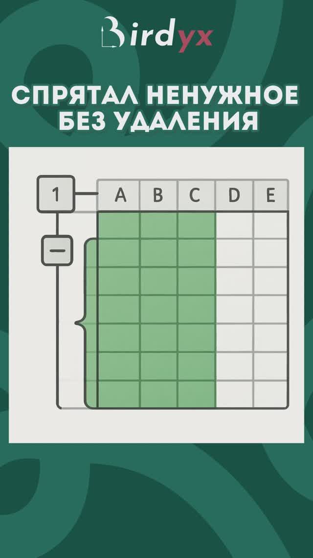 Группировка 😎 #excel #эксель #exceltutorial #birdyx #shorts #эксельобучение #excelобучение смотреть онлайн