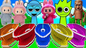 ВЫБЕРИ ПРАВИЛЬНЫЕ ТУАЛЕТЫ ВСЕ ВИДЫ ЛАБУБУ И СПРУНКИ В МАЙНКРАФТ