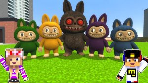 СЛОМАННЫЙ МОД ЛАБУБУ ПОЖИРАТЕЛЬ ИЗ МЕМОВ в МАЙНКРАФТ НУБ и ПРО ВИДЕО ТРОЛЛИНГ MINECRAFT Евгенбро