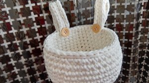 💚ПОДВЕСНАЯ КОРЗИНКА КРЮЧКОМ 💚