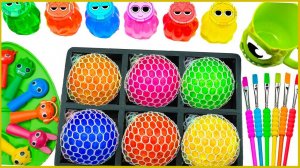 Мультики для малышей. Радужные слаймы - шарики своими руками. Мультики для детей смотреть онлайн